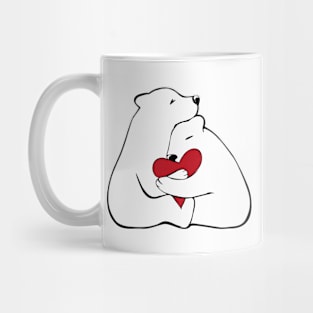 Polar bears in love Mug